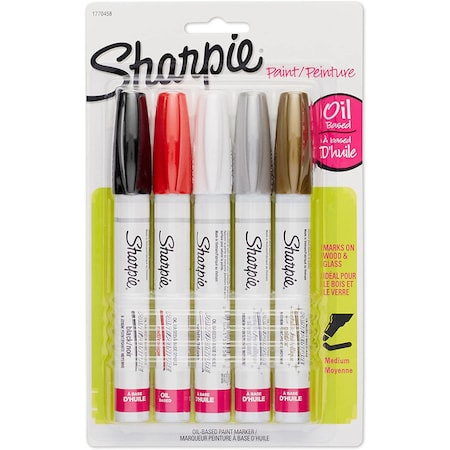 Sharpie Sharpie Assorted Medium Tip Paint Marker 5 pk 1770458